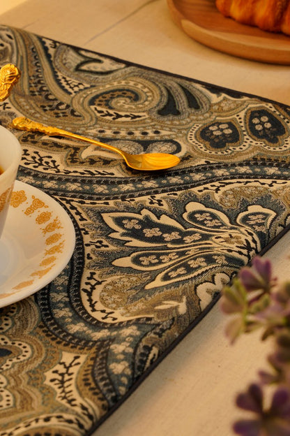 Blue Embroidery Placemats (Set of 6) | Verified Sustainable by Brown Living™