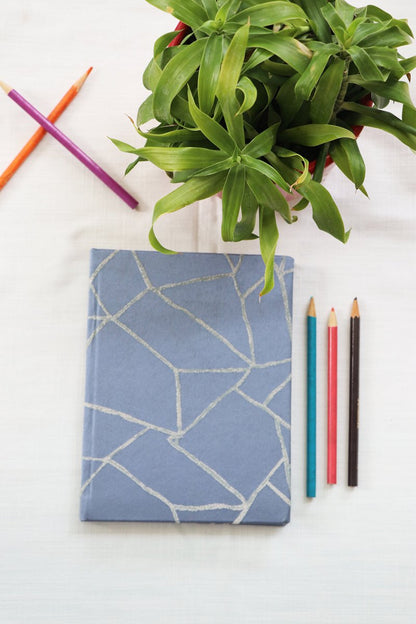 Blue Indirect Lines Notebook | Verified Sustainable by Brown Living™