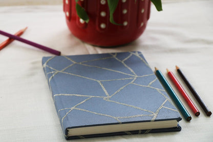 Blue Indirect Lines Notebook | Verified Sustainable by Brown Living™