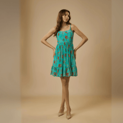 Blue Mini Dress – Playful & Trendy Short Dress for Any Occasion | Verified Sustainable by Brown Living™