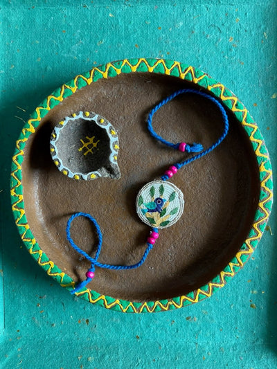 Bluebird Plantable Rakhi – Rakhi on Brown Living™. SKU: GRERA05. Img 2.