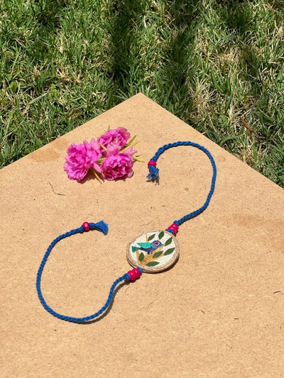 Bluebird Plantable Rakhi – Rakhi on Brown Living™. SKU: GRERA05. Img 1.