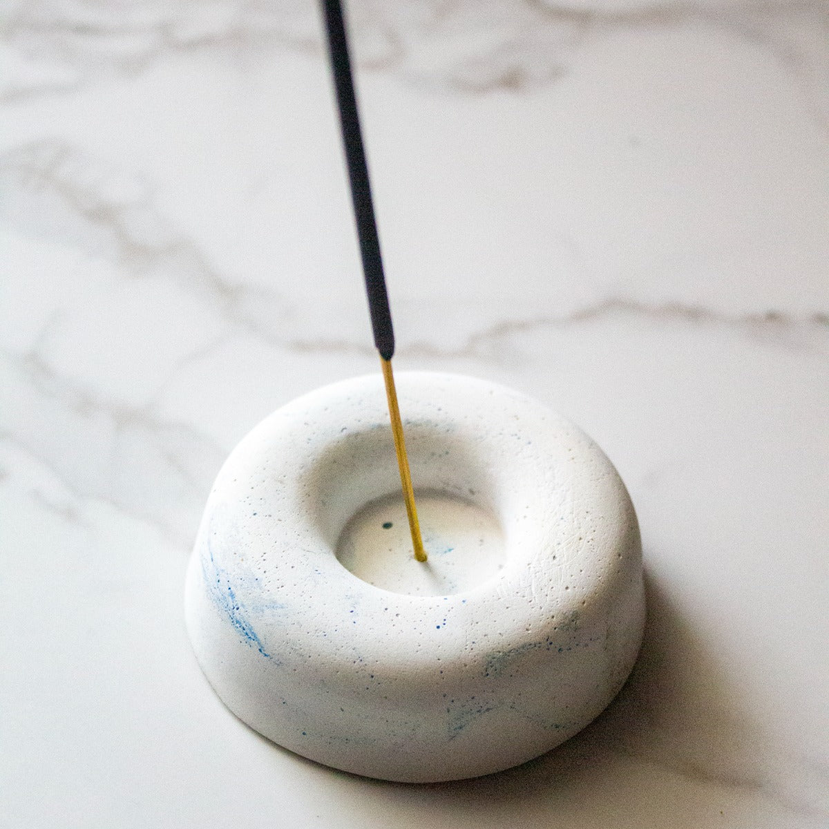 Blues and Hues Ceramic Incense Holder – Minimal & Modern Decor | Verified Sustainable by Brown Living™