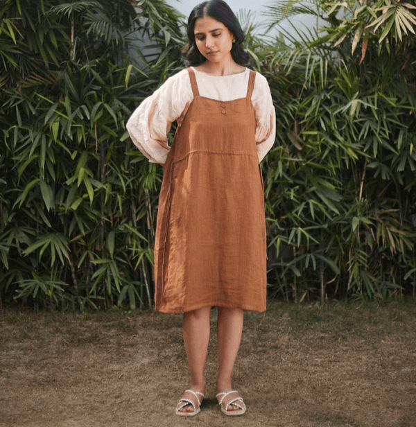 Borough Market Pinafore dress | Verified Sustainable by Brown Living™