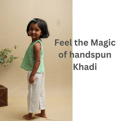 Breeze Belle Cotton Pants With a Flare - Girls – Kids Pants on Brown Living™. SKU: SCGFP - 01. Img 4.