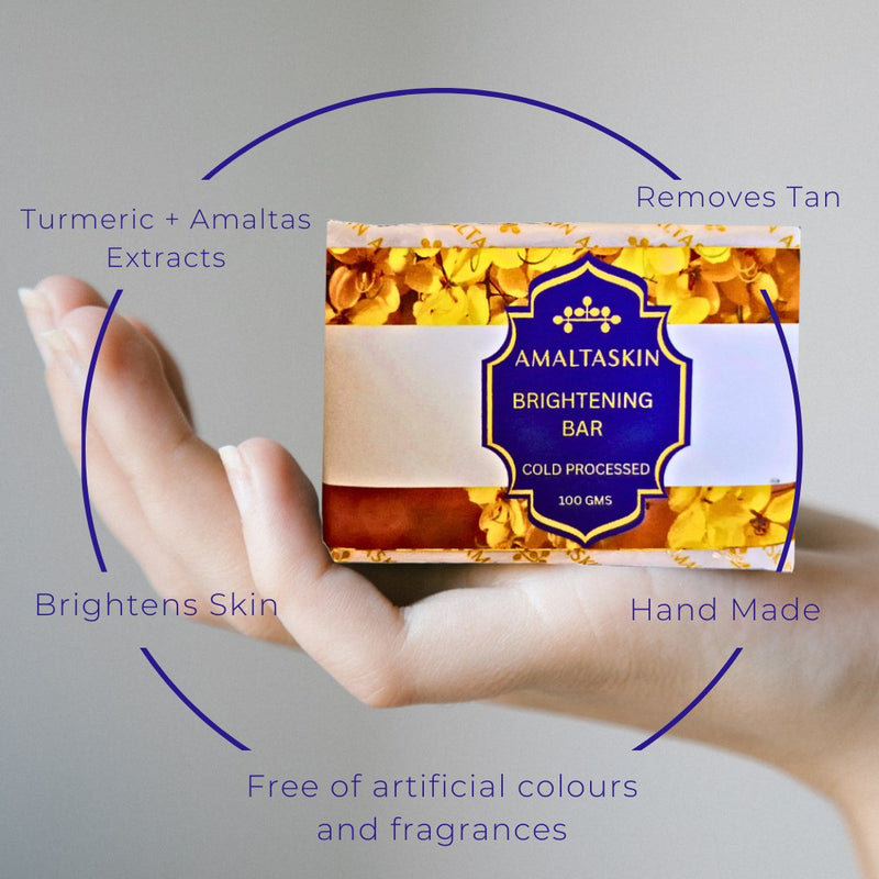 Brightening Bar: Amaltas + Turmeric Cold Processed Soap | Verified Sustainable by Brown Living™