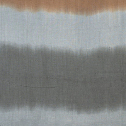 Brown & Teal Blue Pure Pashmina Scarf - Ombré - Earth | Verified Sustainable by Brown Living™