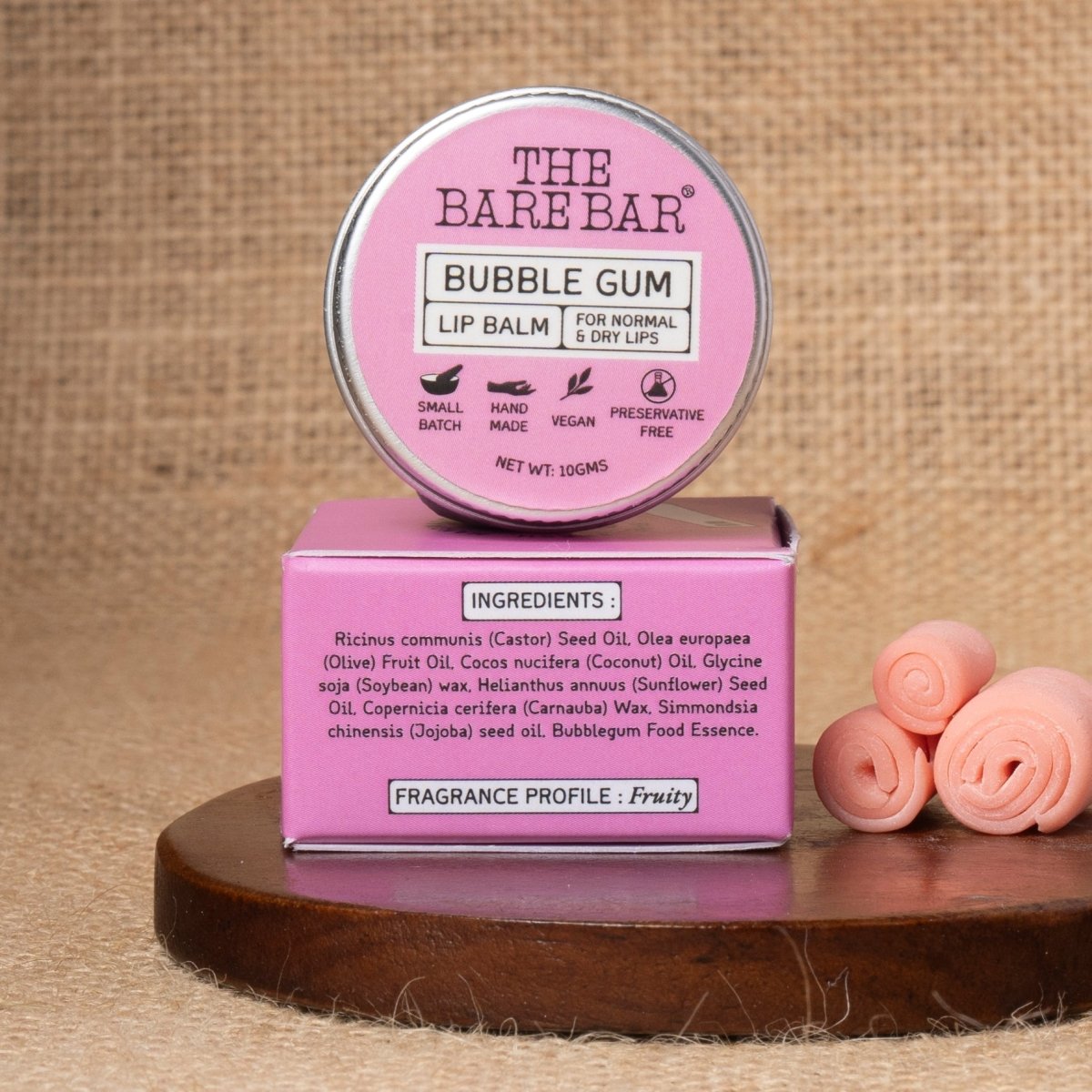 Bubble Gum Lip Balm for Kids and Teens | Verified Sustainable by Brown Living™