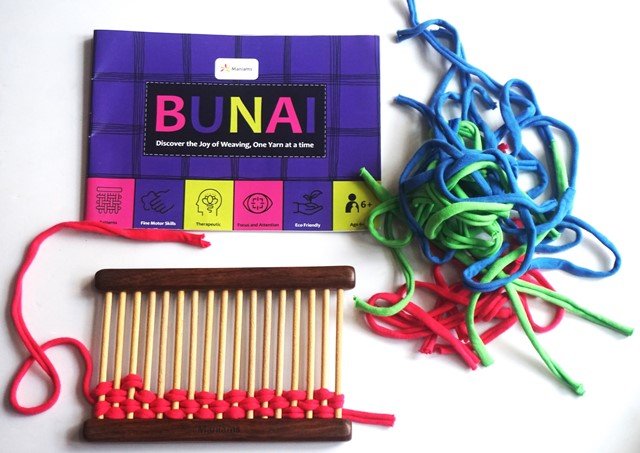 Bunai Wooden Weaving Tool I 2 Wooden Frames + Yarns + Activity Booklet | Verified Sustainable by Brown Living™