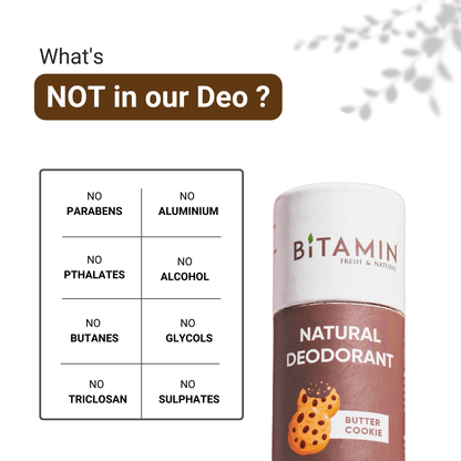 Butter Cookie Natural Deodorant - 30g