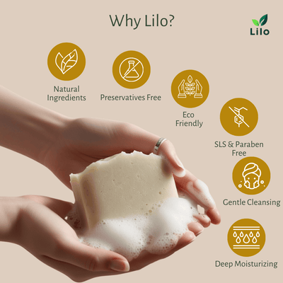 Calendula Bar Soap for Sensitive Skin with Cocoa & Mango Butter – Body Soap on Brown Living™. SKU: S10012. Img 4.