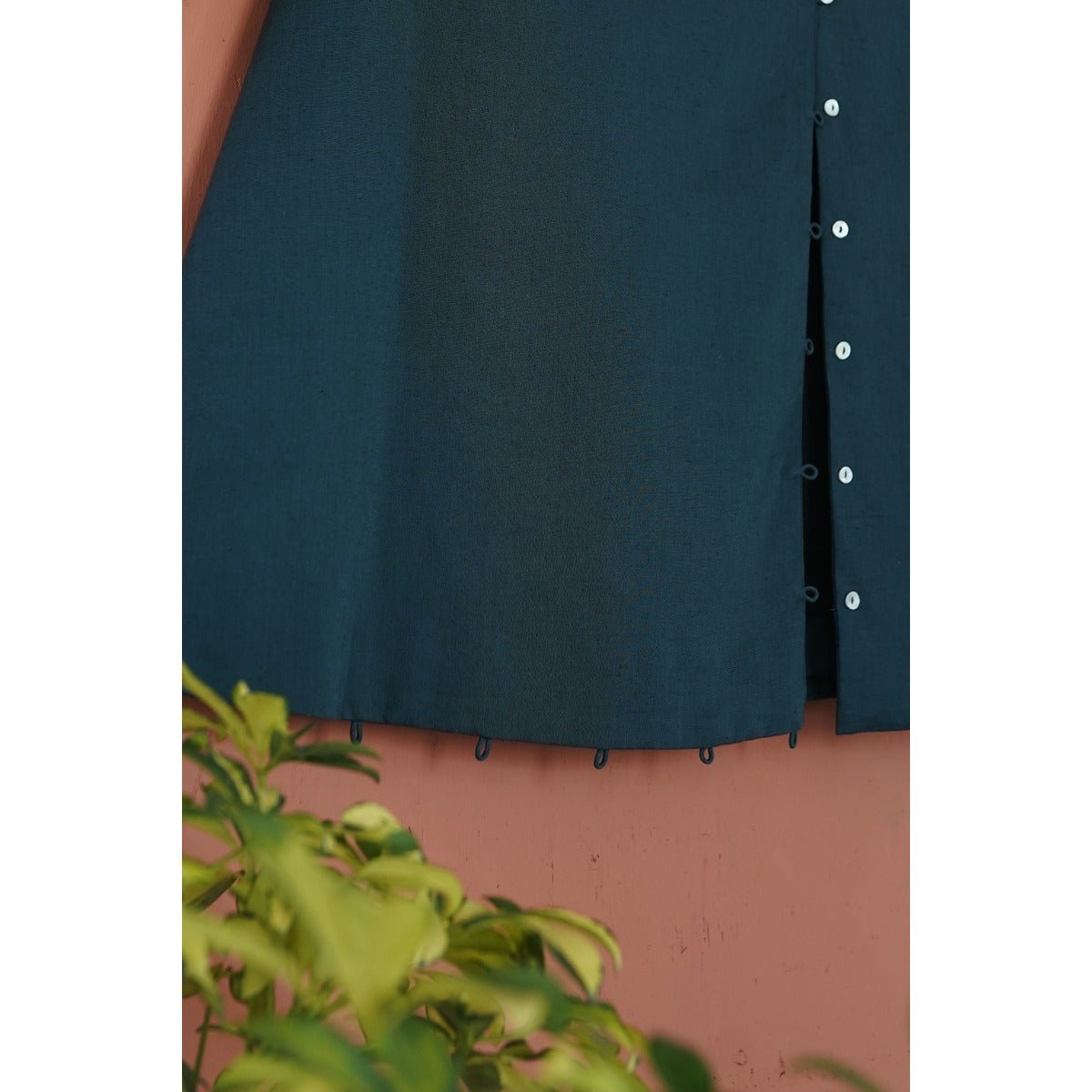 Calla Tea Length Skirt - Front Diagonal Opening | Verified Sustainable by Brown Living™