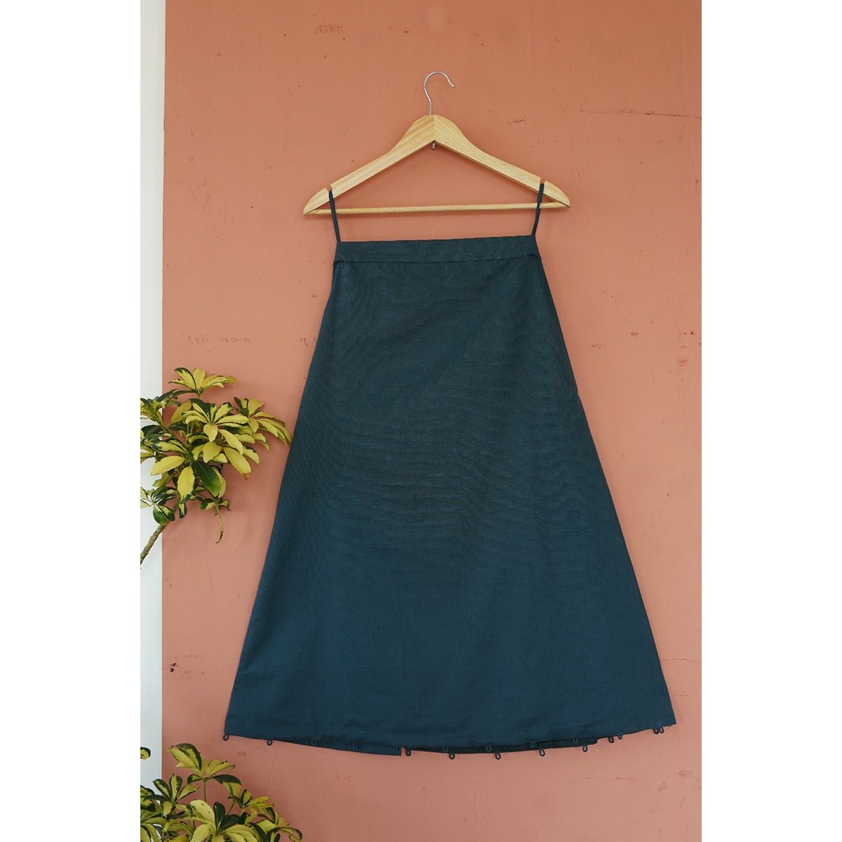 Calla Tea Length Skirt - Front Diagonal Opening | Verified Sustainable by Brown Living™