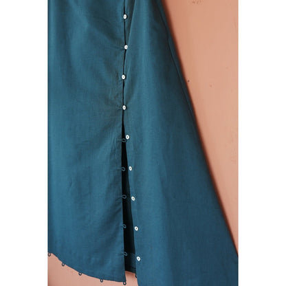 Calla Tea Length Skirt - Front Diagonal Opening | Verified Sustainable by Brown Living™