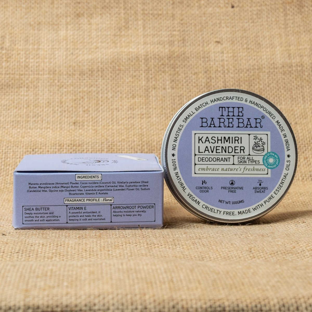 Calming Kashmiri Lavender Deodorant with Natural Oils | Verified Sustainable by Brown Living™
