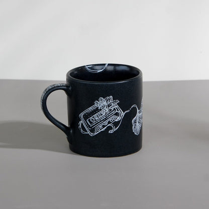 Cassette Tape Ceramic Mug - Black - 350ml | Verified Sustainable by Brown Living™