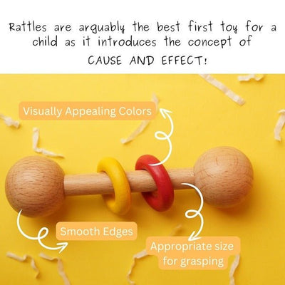 Chac - chac, the Wooden Rattle – Learning & Educational Toys by Saha available on Brown Living™. . SKU: STR - 01. Img 3.