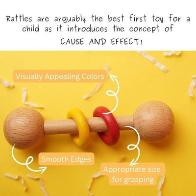 Chac - chac, the Wooden Rattle – Learning & Educational Toys by Saha available on Brown Living™. . SKU: STR - 01. Img 7.