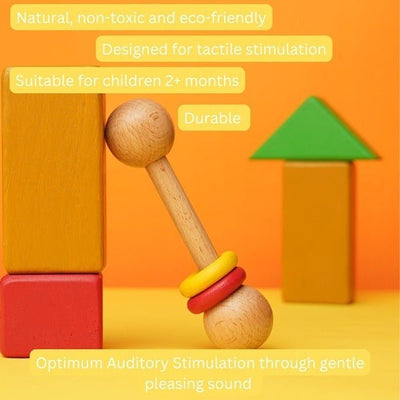 Chac - chac, the Wooden Rattle – Learning & Educational Toys by Saha available on Brown Living™. . SKU: STR - 01. Img 18.