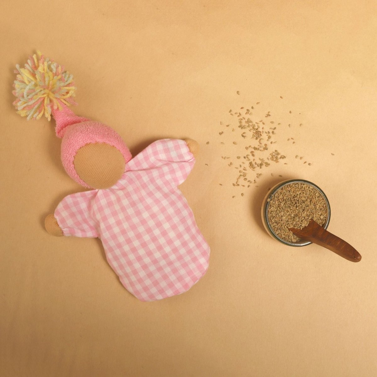 Cherry Blossom Comfort Doll – Snuggly Soft Doll – Soft Toy by Bombay Toy Company available on Brown Living™. . SKU: AD03CB. Img 1.