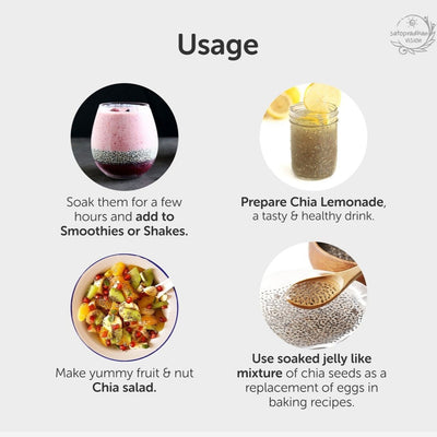 Chia Seeds 200g - Organic & Natural – Dried Fruits, Nuts & Seeds on Brown Living™. SKU: 2NS_CS - 2H. Img 5.