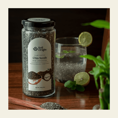Chia Seeds | Omega - 3 & Protein - Rich | 250g – Dried Fruits, Nuts & Seeds on Brown Living™. SKU: SOS0CS00G250. Img 6.