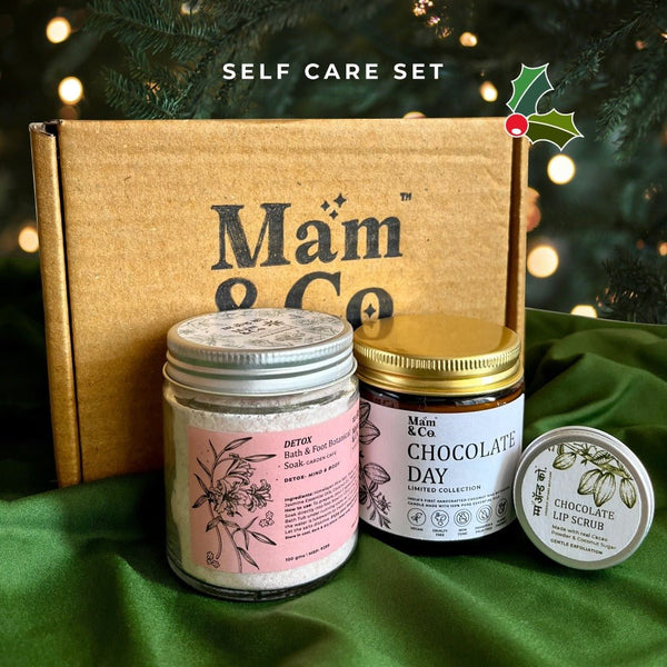 Chocolate Day Christmas Gift Hamper Self Care Set | Verified Sustainable by Brown Living™