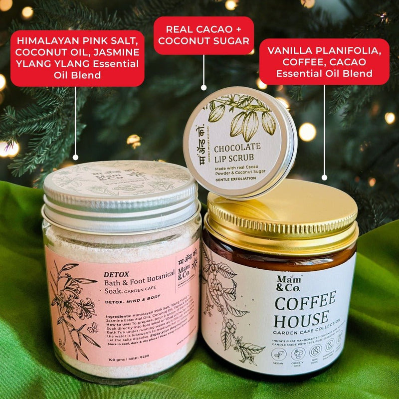 Chocolate Day Christmas Gift Hamper Self Care Set | Verified Sustainable by Brown Living™