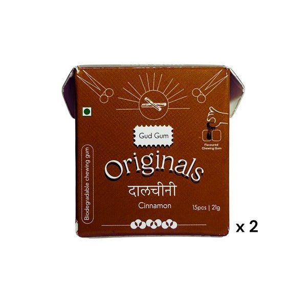 Cinnamon Chewing Gum (Pack of 2) | Verified Sustainable by Brown Living™