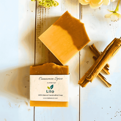Cinnamon Spice Bar Soap with Orange, Cinnamon & Kokum Butter – Body Soap on Brown Living™. SKU: S10014. Img 1.