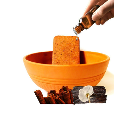 Cinnamon Vanilla Claystone Aroma Diffuser - Warm & Cozy Scent – Candles & Fragrances on Brown Living™. SKU: RDCSMNBLKCNVL1. Img 7.