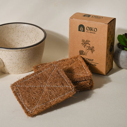 Coconut Coir Cleaning Scrub Pad | Natural, Biodegradable & Effective | Verified Sustainable by Brown Living™