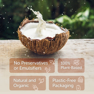 Coconut Milk Cream 400ml - Organic, Vegan, Dairy - Free – Vegan Milk on Brown Living™. SKU: 1DS_CMC - 4H. Img 2.