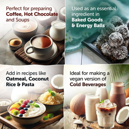 Coconut Mylk Powder 200g - 100% Vegan & Pure Milk Powder – Cooking & Baking Supplies by SATOPRADHAN available on Brown Living™. . SKU: 1DS - CMP2H. Img 6.