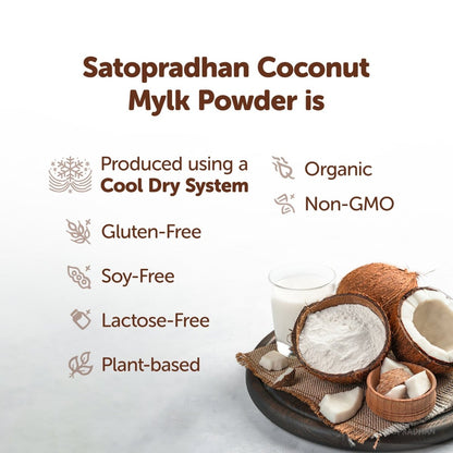 Coconut Mylk Powder 200g - 100% Vegan & Pure Milk Powder – Cooking & Baking Supplies by SATOPRADHAN available on Brown Living™. . SKU: 1DS - CMP2H. Img 3.