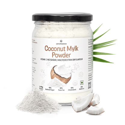Coconut Mylk Powder 200g - 100% Vegan & Pure Milk Powder – Cooking & Baking Supplies by SATOPRADHAN available on Brown Living™. . SKU: 1DS - CMP2H. Img 1.