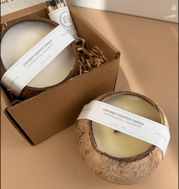 Coconut shell candle | Verified Sustainable by Brown Living™