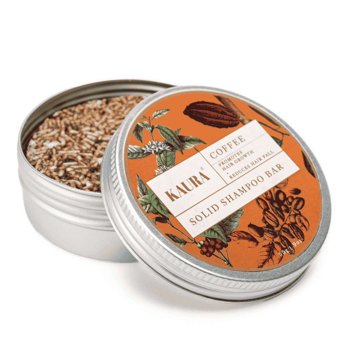 Coffee Shampoo Bar for Scalp Cleansing & Volume – 55g – Hair Shampoo by Kaura available on Brown Living™. . SKU: KI313. Img 5.
