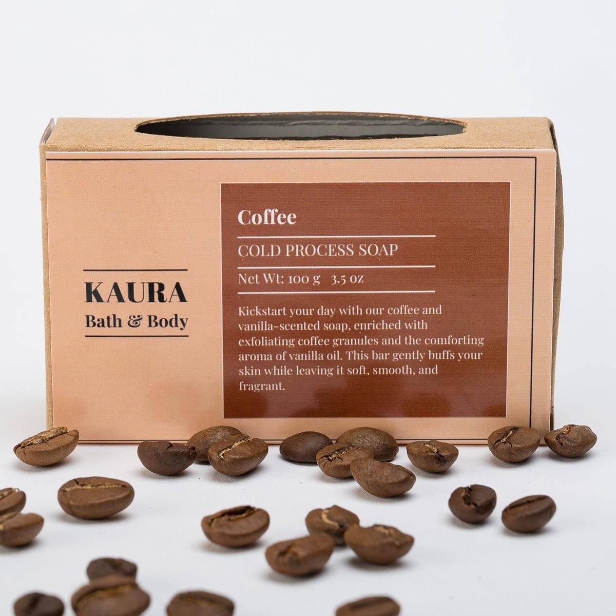 Coffee & Vanilla Scented Soap Bar for Energizing Showers – 100g | Verified Sustainable by Brown Living™