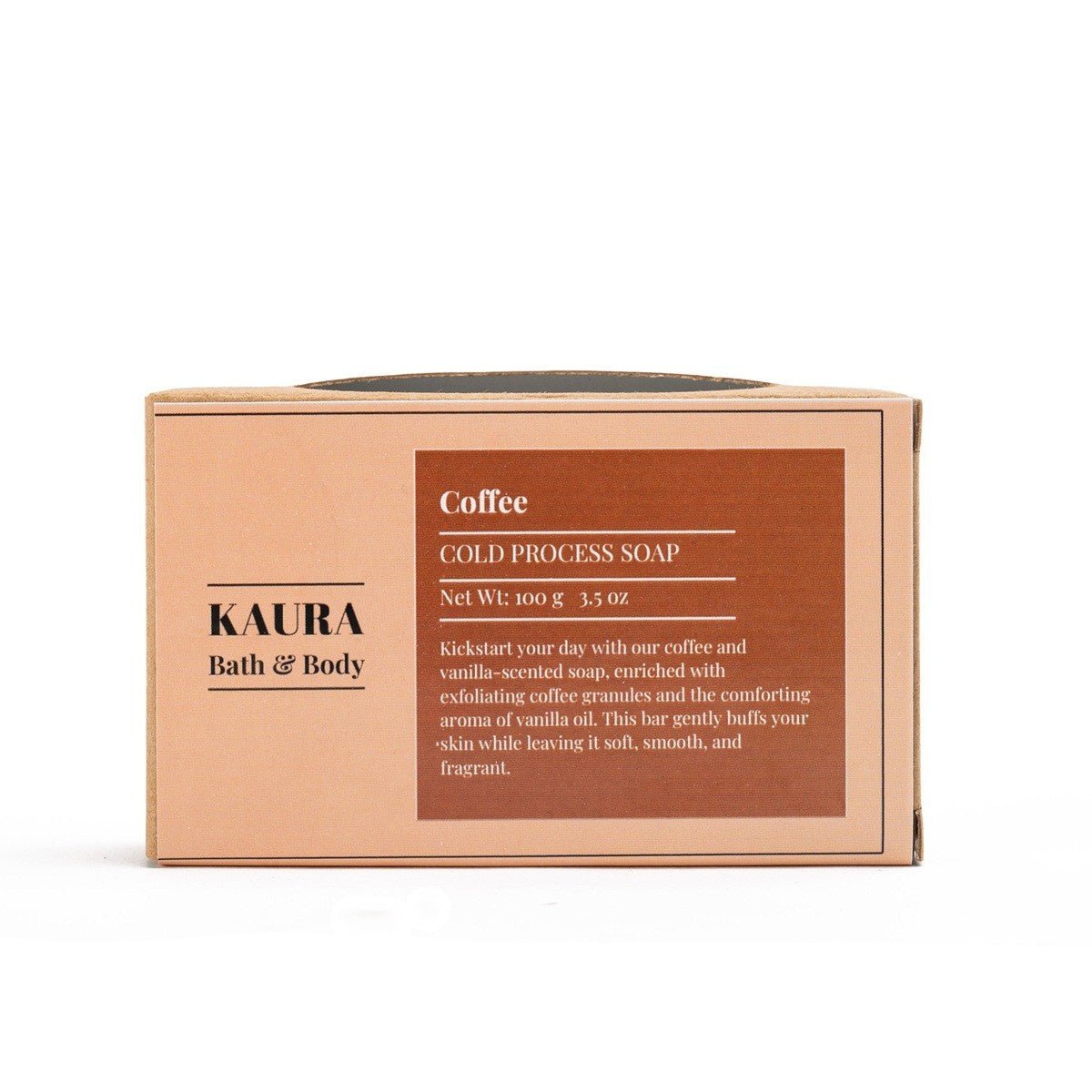 Coffee & Vanilla Scented Soap Bar for Energizing Showers – 100g | Verified Sustainable by Brown Living™