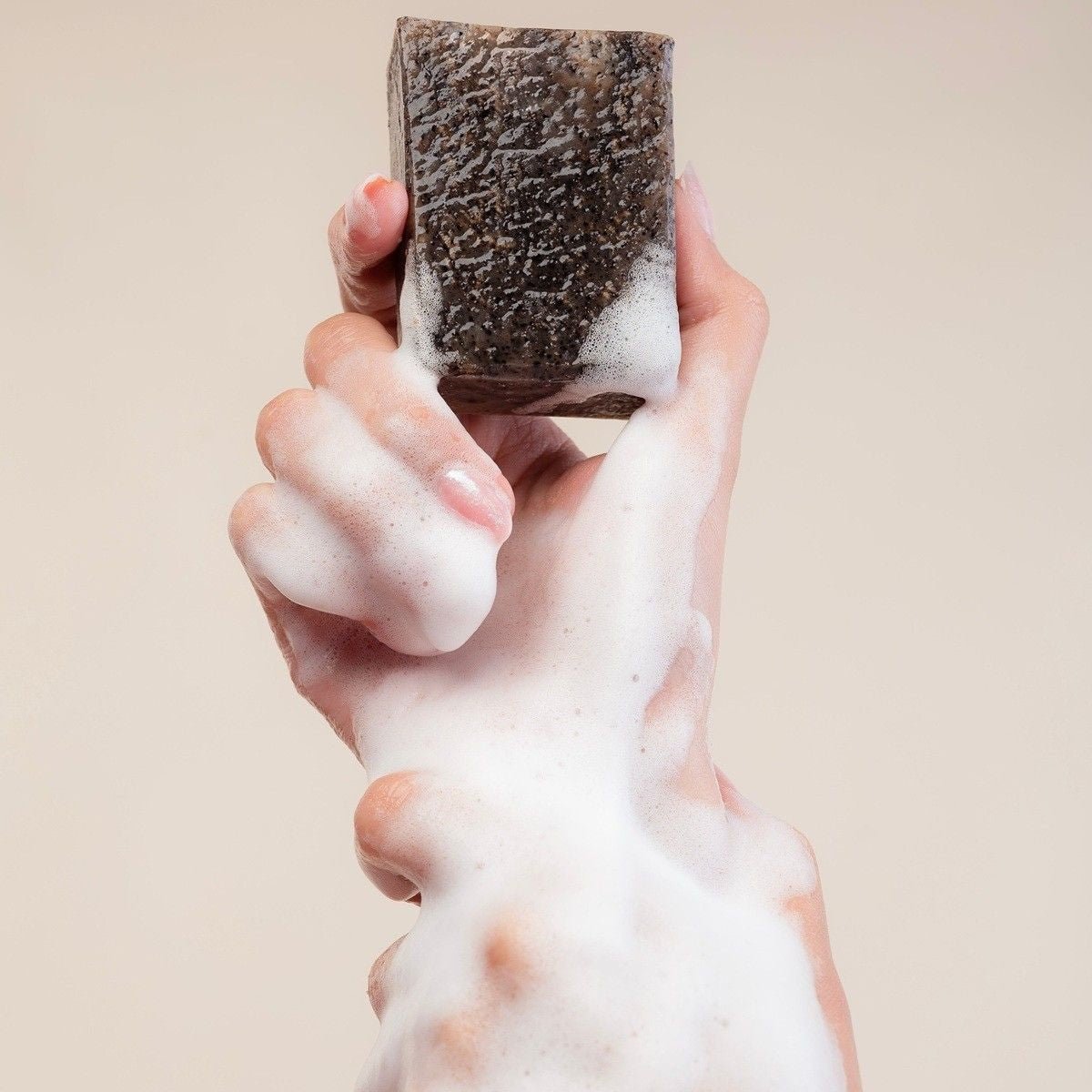 Coffee & Vanilla Scented Soap Bar for Energizing Showers – 100g – Body Soap by Kaura available on Brown Living™. . SKU: KI338. Img 5.