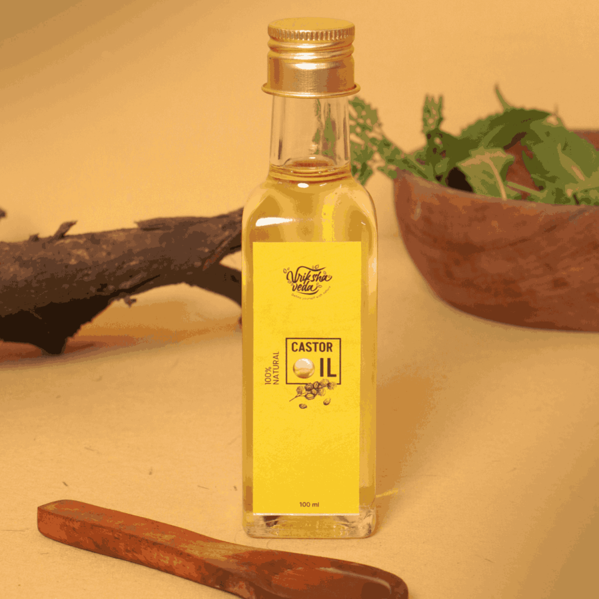 Cold Pressed Castor Oil for Skin & Hair I Arandi ka Tel I 100 ml | Verified Sustainable by Brown Living™