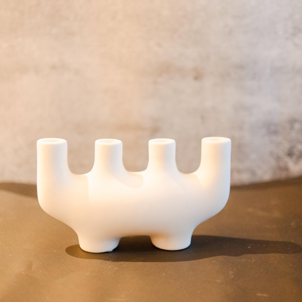 Color Mud White - Unique Creative Candle Stand | Verified Sustainable by Brown Living™