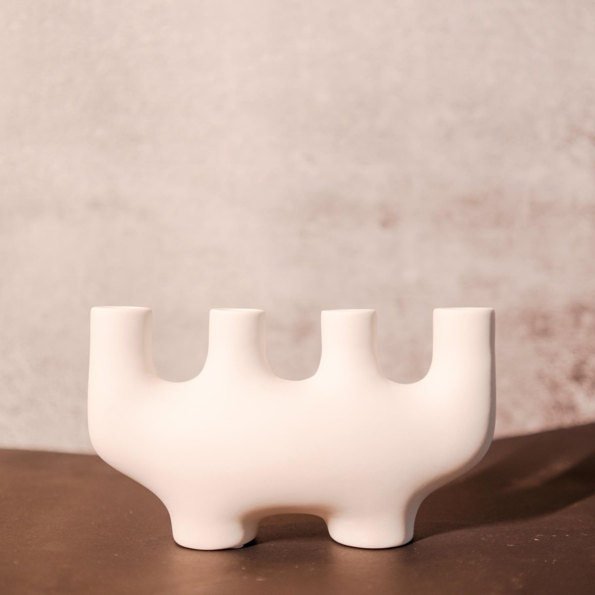 Color Mud White - Unique Creative Candle Stand | Verified Sustainable by Brown Living™