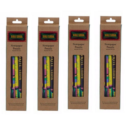 Colour Newspaper Pencils (Pack of 5) | Verified Sustainable by Brown Living™