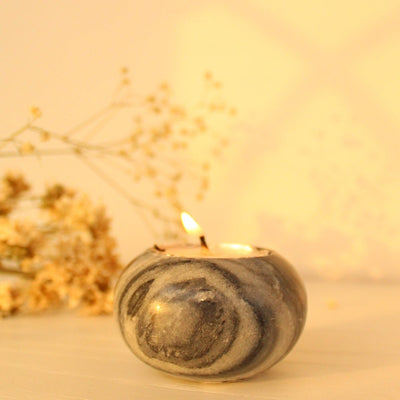 Concave Soy Wax Candle – Minimal Design with Subtle Elegance – Candles on Brown Living™. SKU: PW0103. Img 1.