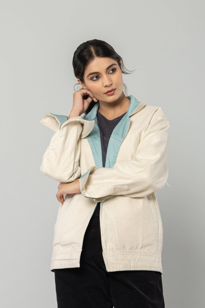 Cool Mint Reversible Unisex Jacket | Verified Sustainable by Brown Living™