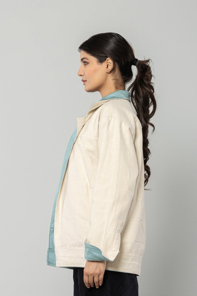 Cool Mint Reversible Unisex Jacket | Verified Sustainable by Brown Living™