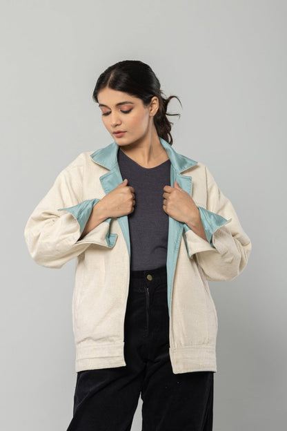 Cool Mint Reversible Unisex Jacket | Verified Sustainable by Brown Living™