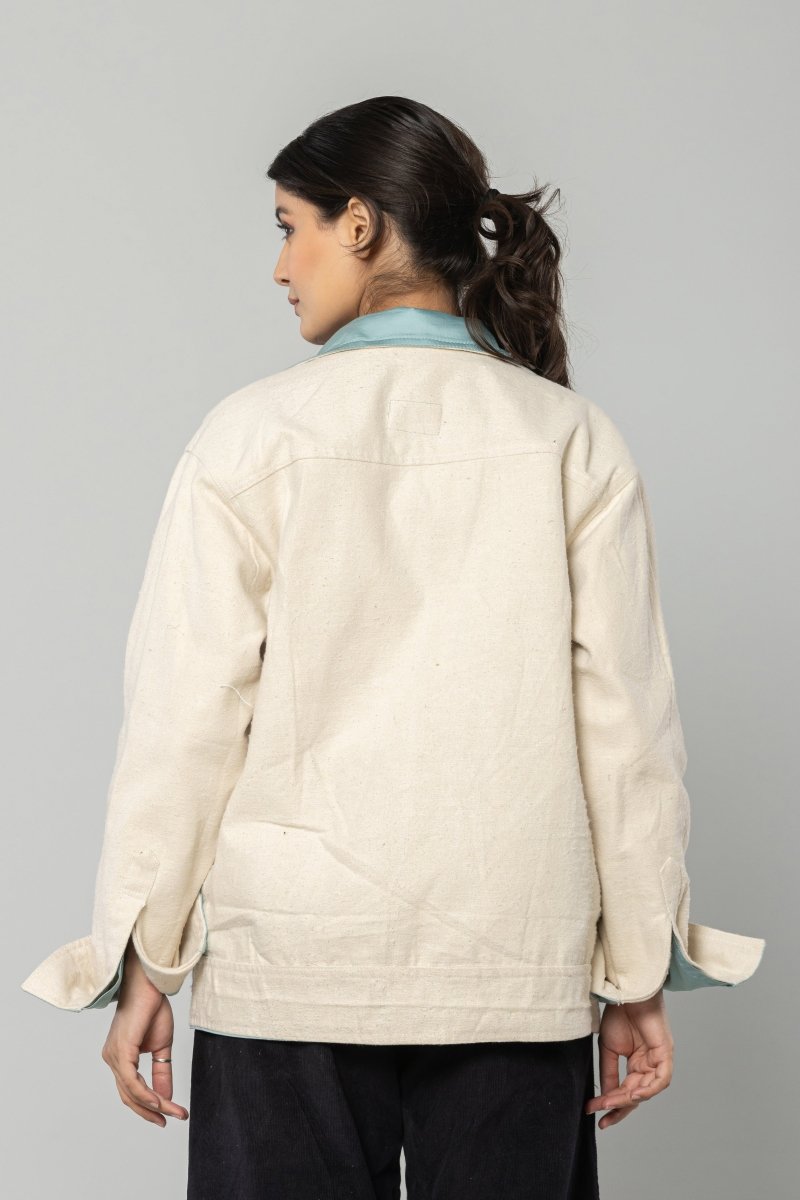 Cool Mint Reversible Unisex Jacket | Verified Sustainable by Brown Living™